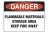 Sign - Flammable Materials Storage 600x450mm Poly