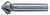 3 Flute HSS Countersink 3 - 6.3mm