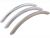 Curved Handle - Length 115mm, Screw Centres 96mm - Brushed Nickel