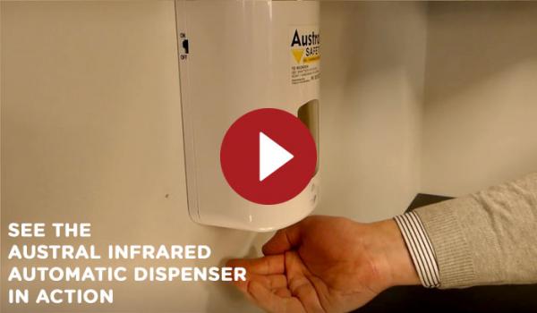 See the Austral Infrared Automatic Sanitiser Dispenser in Action